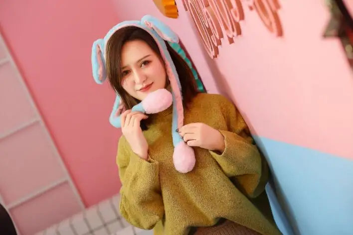 24 шт./лот DIY простой мульти плюшевые уши кролика движение повязки на голову подушка безопасности шпилька головных повязок инструмент для укладки аксессуар HA1666