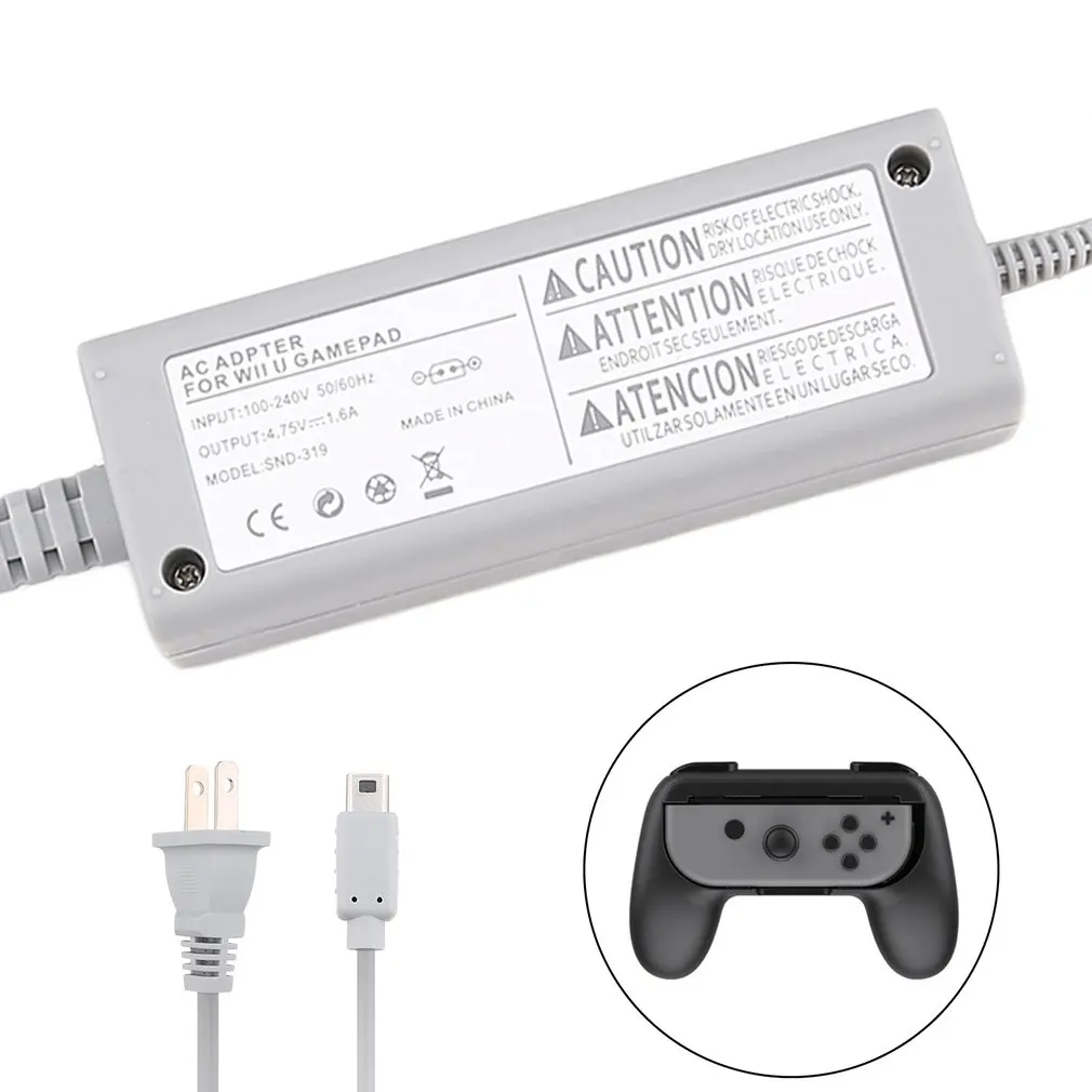 Адаптер переменного тока с европейской вилкой для Nintendo для wii U US Plug AC Adopter для wii джойстик