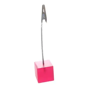 

Memo halter card holder memo clip photo picture holder with alligator clip pink
