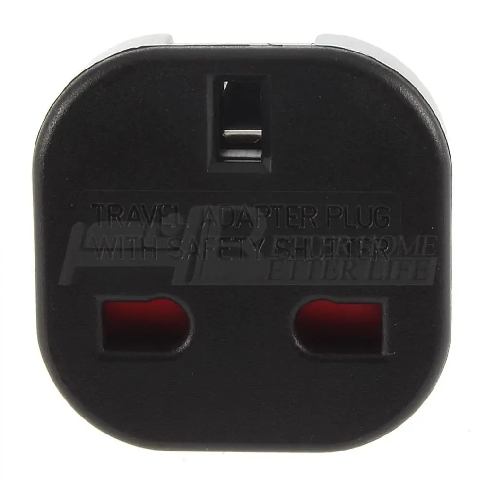 10A/16A 240V Portable Universal adapter Black Power Plug Adapter Socket Converter UK to EU AC Power Travel adapter dropping