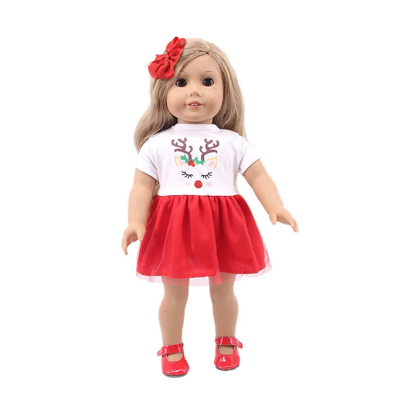Кукла Единорог/Русалка/кошка одежда+ шпилька модное платье подходит 18 дюймов американский и 43 см рожденный ребенок, поколение, день рождения девочка игрушка подарок - Цвет: n1796