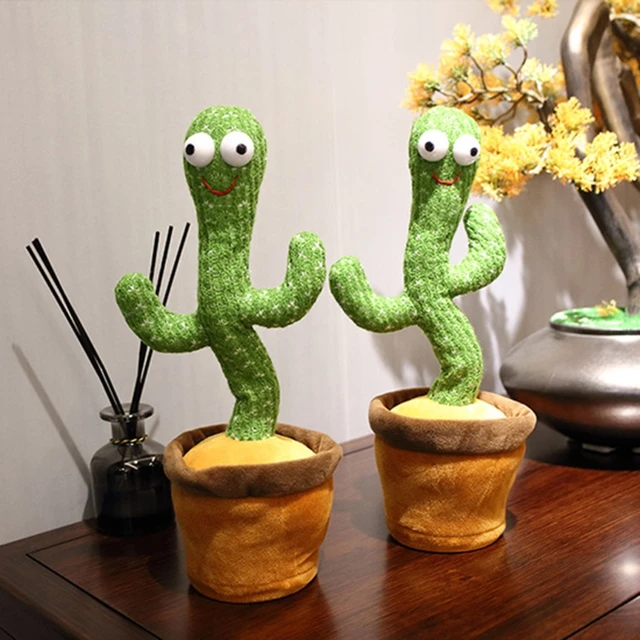 Funny 32cm Electric Dancing Plant Cactus Plush Stuffed Toy with Music for Kids Children Gifts Home Office Decoration 5