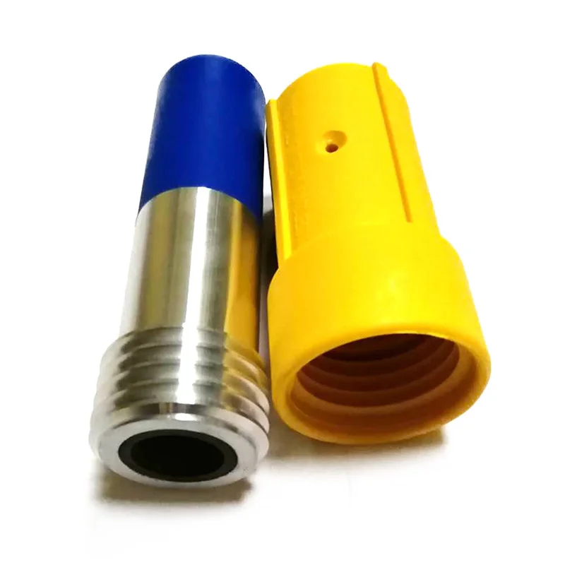 Coarse Thread Sand Blasting Gun Nozzle Alunimun PU Cover for High Pressure Blasting Machine