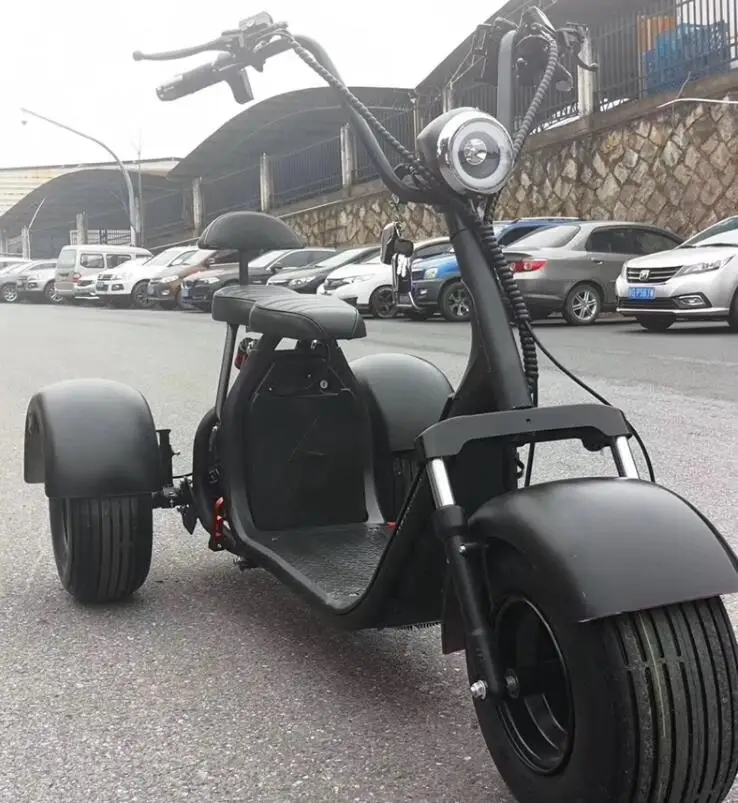 

3 Wheels Electric Scooters Citycoco Shock Absorber 45km/h Motorcycle Adult Electric Motocross Removable Battery F&R Suspension