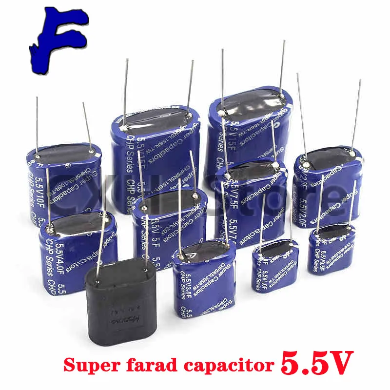 

1PCS Super capacitor farad capacitor combination type 5.5V 0.5F/1F/2F/3.5F/4F/5F/7.5F/10F/15F