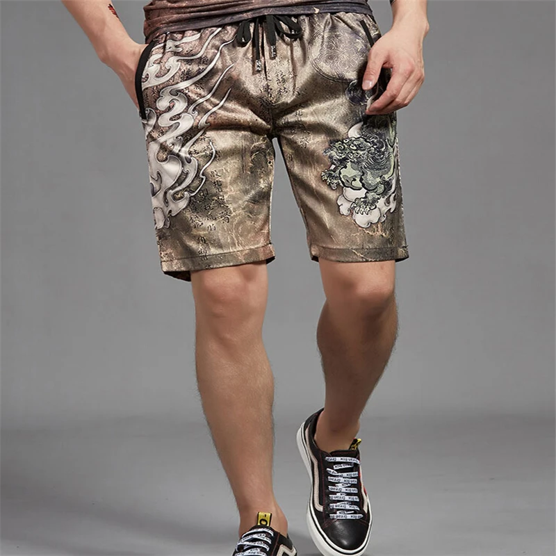Summer Casual Shorts Mens Short Pants Beach Knee Sweatpants Length Fitness high quality