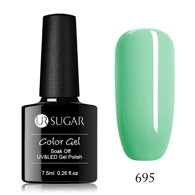 695 Ur Sugar УФ-гель для ногтей светодиодный светильник Гель-лак чистые цвета Полупостоянный Гель-лак праймер для ногтей базовое верхнее покрытие - Цвет: 695