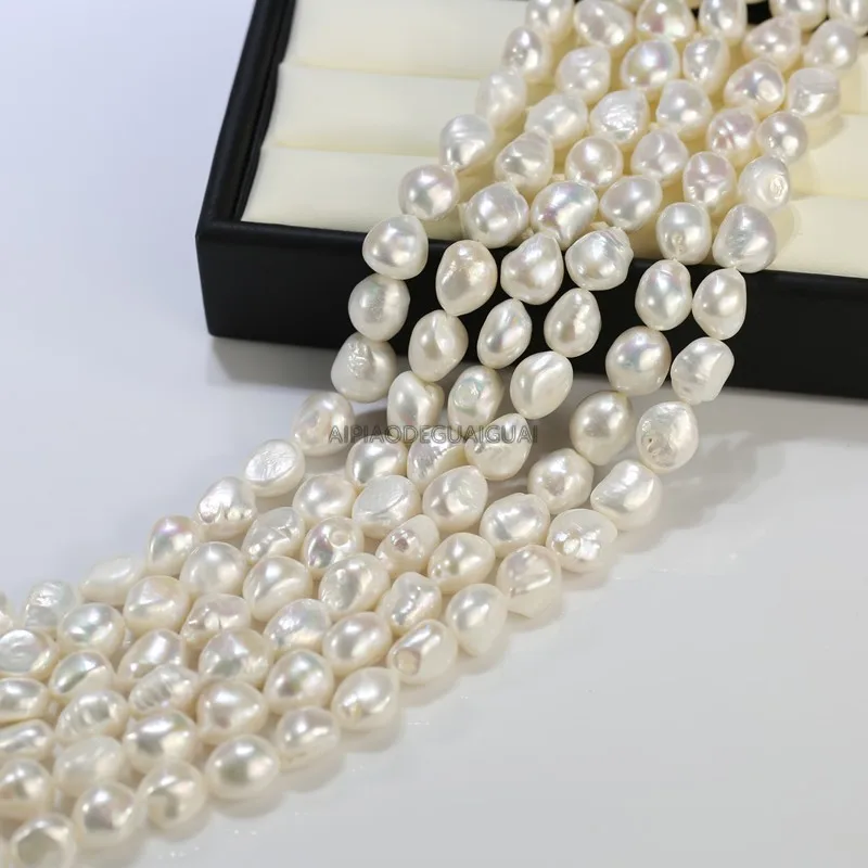 

APDGG Real wholesale freshwater 12-14mm AA+ baroque top grade pearl strand loose beads women lady jewelry