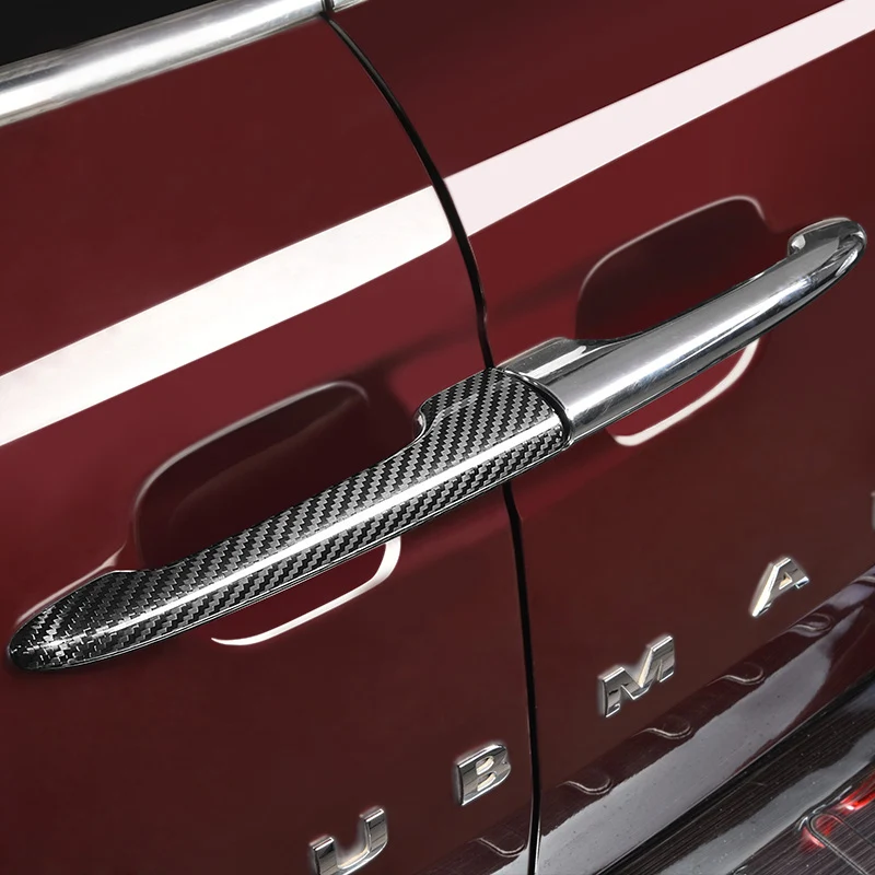 

For BMW MINI Cooper JCW F54 Clubman Car trunk carbon fiber tailgate handle shell decorative sticker Car Exterior accessories