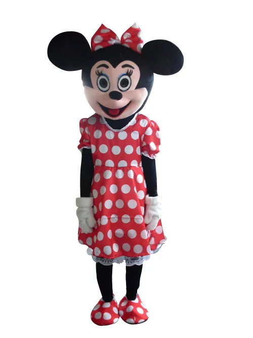 

Hot Sale Classic Version dress mouse girl Mascot Costume Adult Halloween Birthday party cartoon Apparel Cosplay Costumes