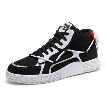 

2019 fashion men's breathable comfortable casual shoes lightweight high-top flat shoes sneakers autumn Designer brand men shoes