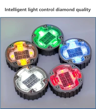 

LED Underground Light Waterproof Floor Lamp Solar Induction Light Circular Induction Highway Warning LightOutdoor Ground Spot