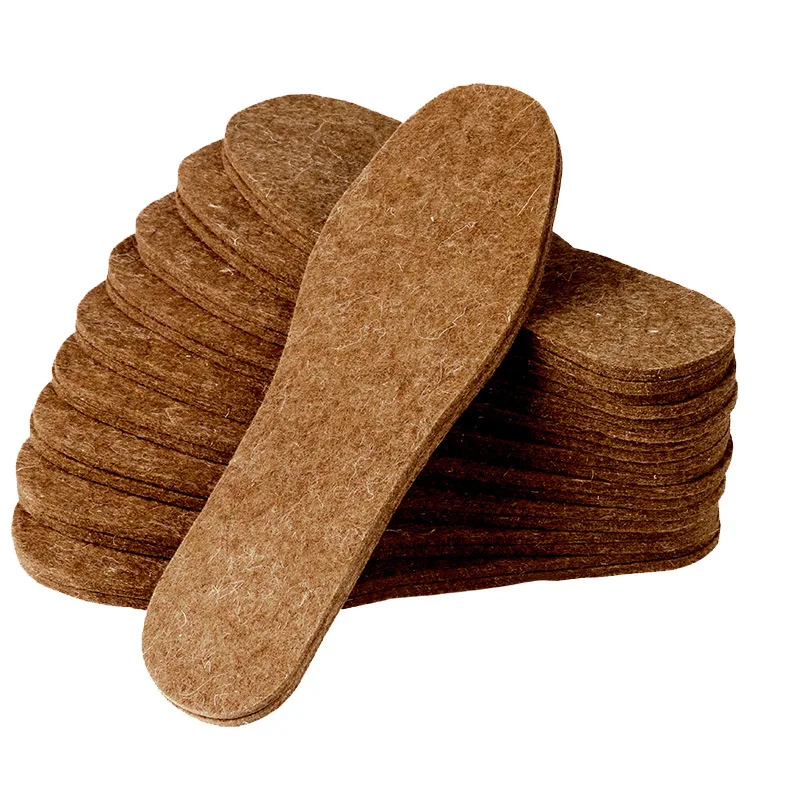 Warm Insoles Shoe-Pad Inserts-Accessories Thickening Wool-Felt Breathable Women Winter
