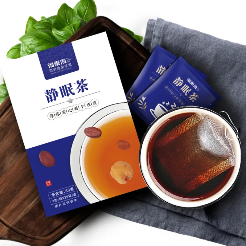 Fudonghai jingmiancha Suanzaoren Gao Baihe Anshu pre sleep health care Huacha Suanzaoren tea