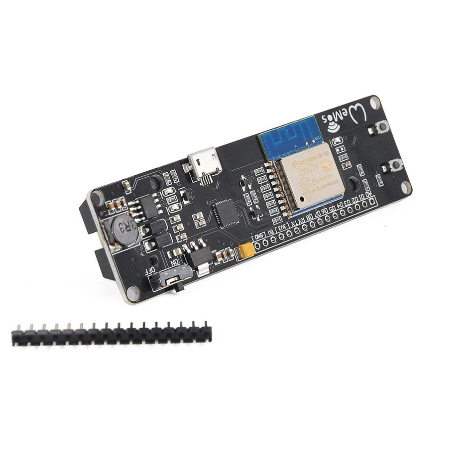 Wemos D1 Mini WiFi модуль ESP8266 с 186 50 слотом для батареи ESP WROOM 02 материнская плата