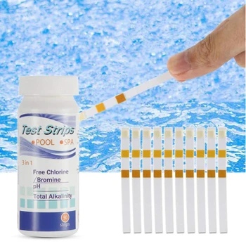

2019 NEW 6 In1 50pcs Pool Spa Test Strips Hot Tub Chlorine PH Alkalinity Spa Swimming Pool Testing