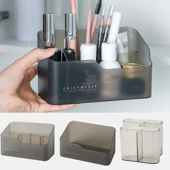 

Cosmetics Makeup Jewelry Storage Box Multi-functional Storage Box Make Up Cosmetics Organizer Skin Care Products Remote Control