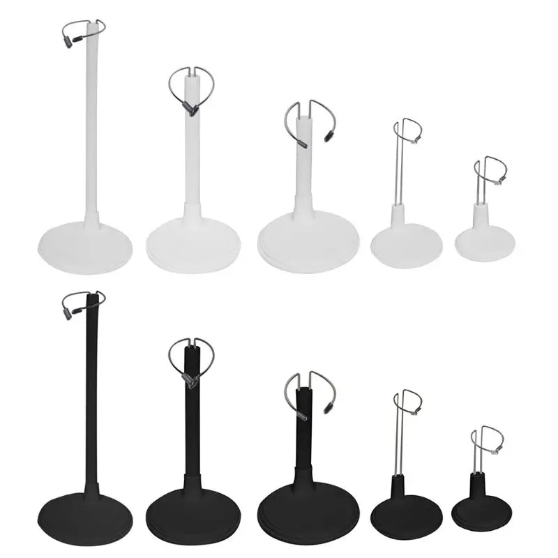 D7YD Plastic Holder for Mini for Doll Display Plush Bear Dolls Accessories Toy Stand Accs Kids Pretend Blyth