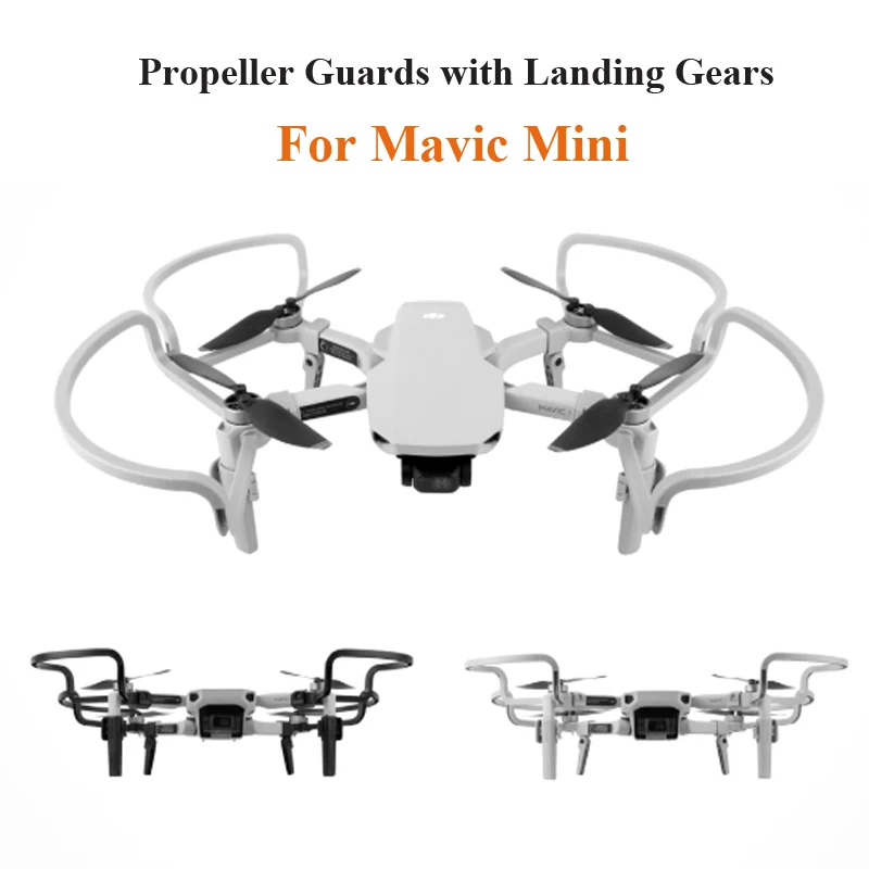 Foldable Propeller Guards with Landing Gear For DJI Mavic Mini Safe Landing and Flying Quick Release Propeller Drone Accessories