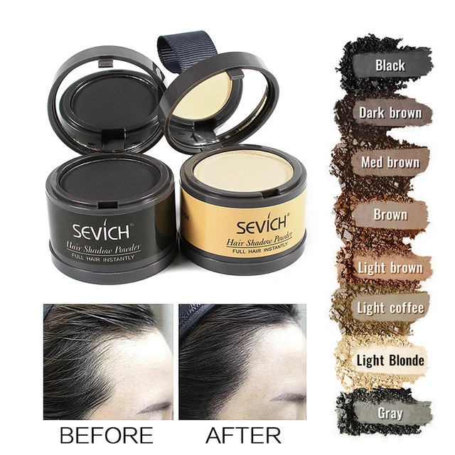 Sevich Hairline Powder 4g Hairline Shadow Powder Makeup Hair Concealer Natural Cover Unisex Hair Loss Product
