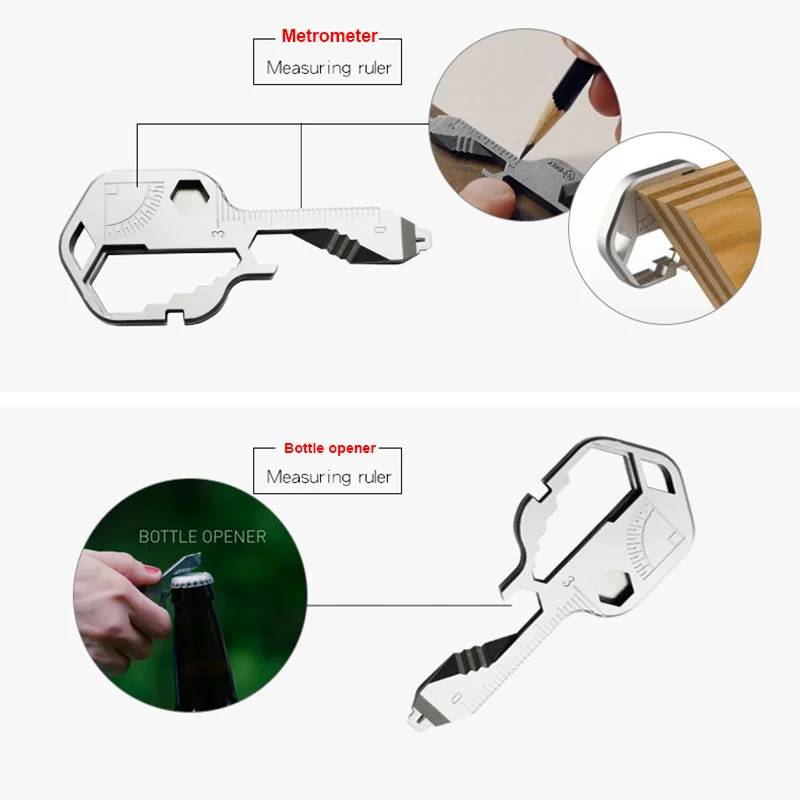

24 in 1 Outdoor Multifunctional Tool Key Wrench Screwdriver Box Opener Wire Cut Tool for Camping Dropshipping