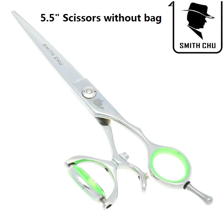 5," 6,0" Smith Chu Парикмахерские ножницы для резки парикмахерские истончающие ножницы, салон 360 градусов вращения парикмахерские Tesoura LZS0122 - Цвет: LZS0124 no bag 55