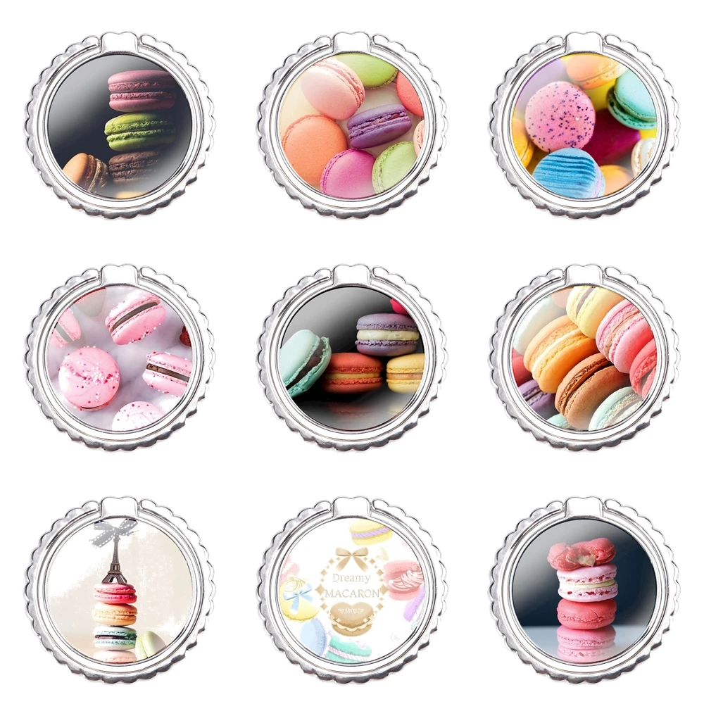 Paris Laduree Macaron Mobile Phone Finger Ring Holder 360 Degree Metal Stand Fashion Creative Cartoon Design | Мобильные телефоны и
