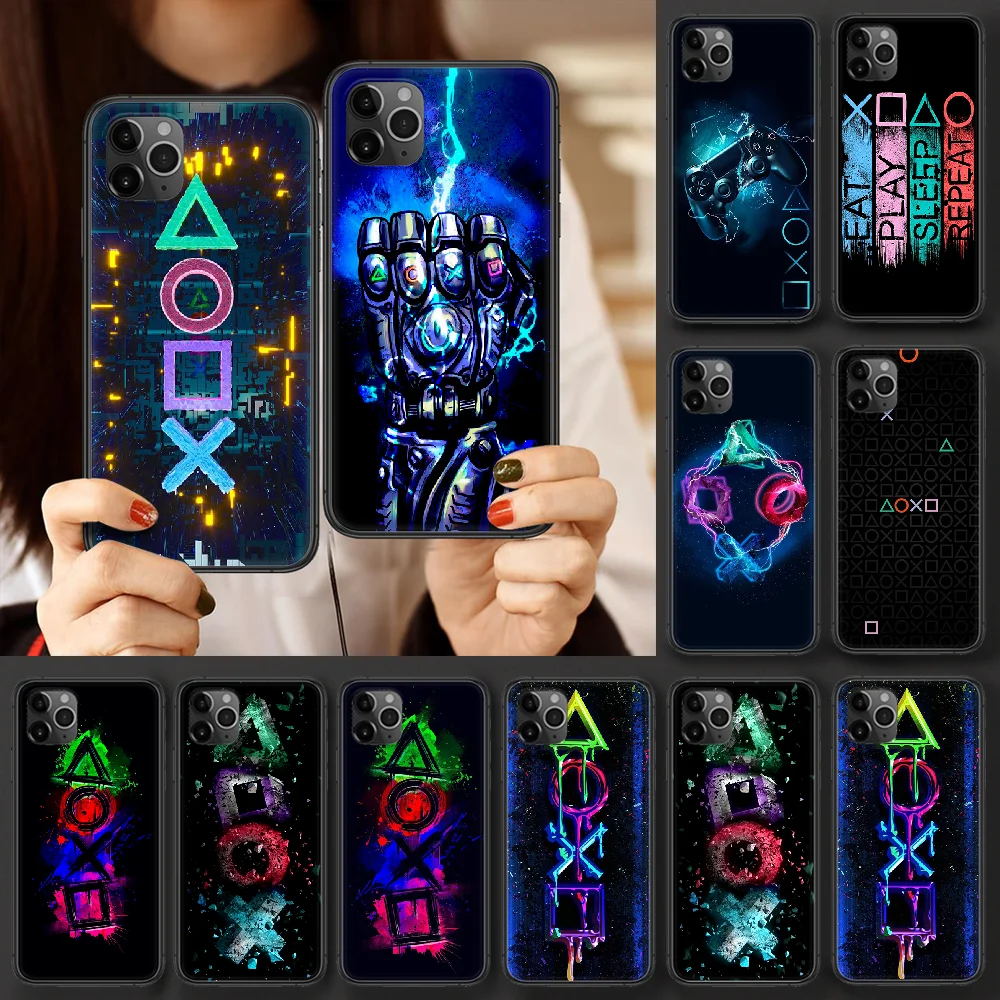 Игровая консоль контроллер Playstat чехол для телефона iphone 4 4s 5 5S SE 5C 6 6S 7 8 plus X XS XR 11 12
