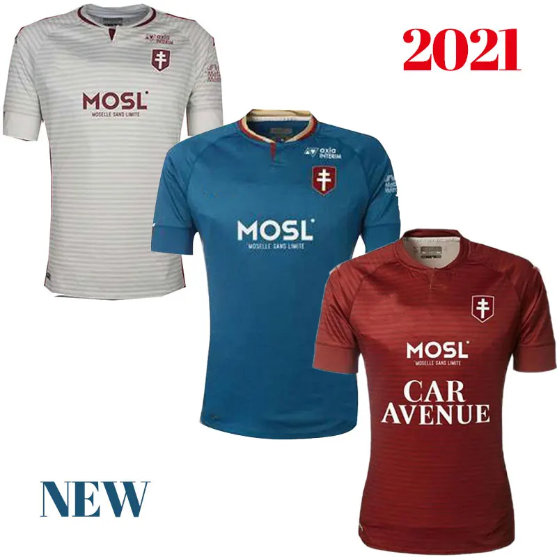 

maillot de foot 20 21 FC METZ SOCCER JERSEYS 2020 2021 BOULAYA DIALLO CENTONZE BRONN VAGNER NIANE FOFANA VAGNER HOME FOOTBALL