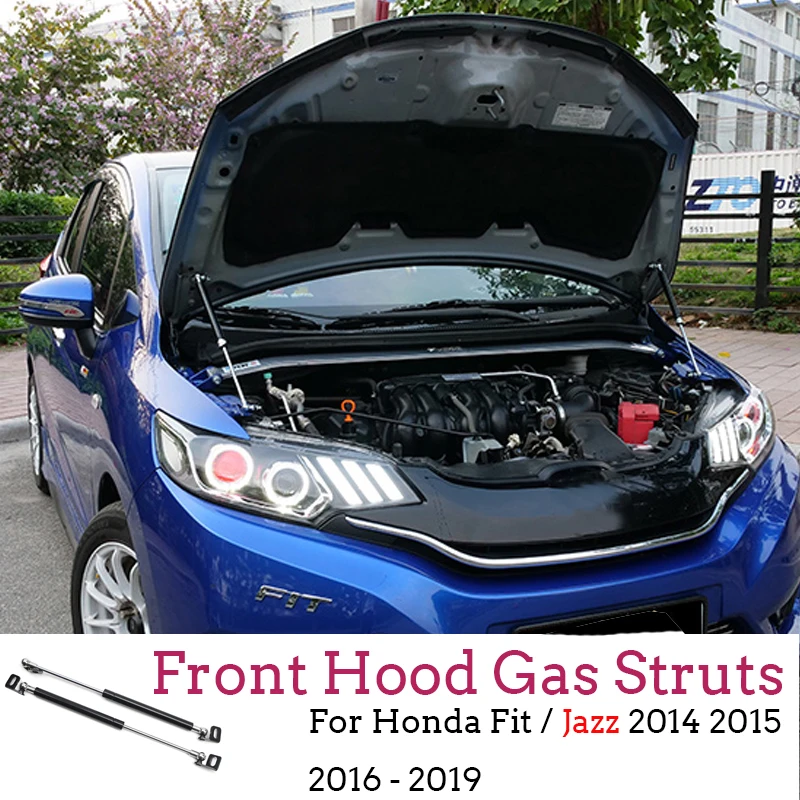 

New Front Hood Engine Vover Supporting Hydraulic Rod Strut Spring Shock Bars Bracket For Honda Fit / Jazz 2014 2015 2016 - 2019