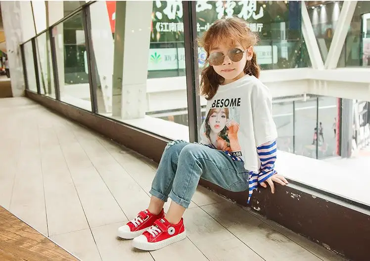 Autumn children low-top candy colors canvas shoes mother-child fashion comfortable small white shoes soft sole canvas