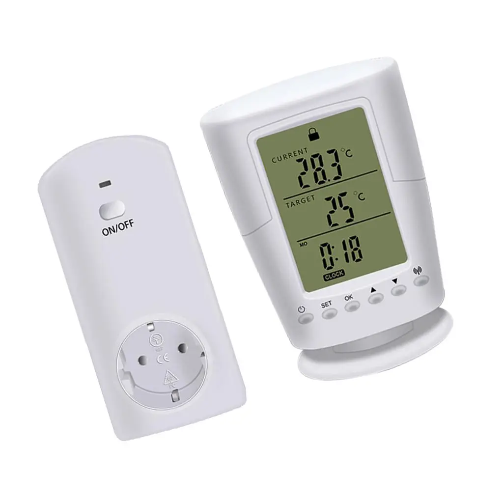 Termostato programable TS-2000 inalámbrico control inteligente de la temperatura de inicio de zócalo