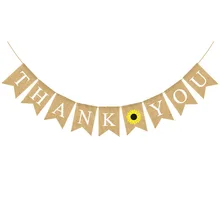 Напрямую от производителя,, стиль, Европа и Америка, свадебные украшения для вечеринки, потяните белье ручной работы, висячий флаг, спасибо Sw