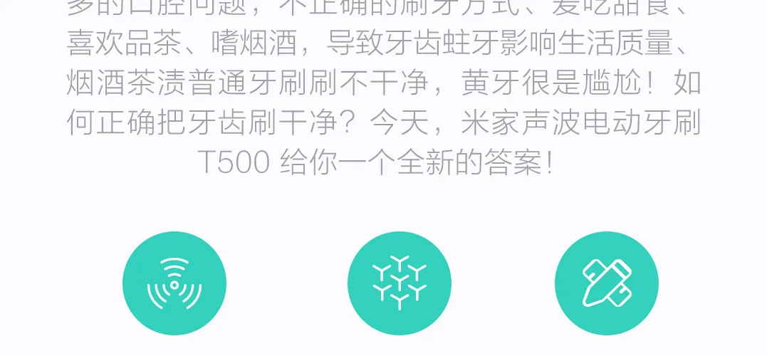 Xiaomi MIJIA звуковая электрическая зубная щетка T500 умная зубная щетка для чистки зубов Персонализированная индивидуальная зубная щетка для чистки зубов Xiomi электрическая зубная щетка