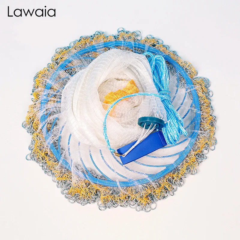 Lawaia рыболовная сеть железная цепь ручной Крученых нитей железное кольцо