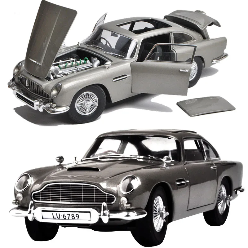 1:18 масштабная модель полученная литьем под давлением сплав Aston Martin DB5 моделирование модель машины коллекция металлических инструментов автомобиля 007 вентиляторы игрушки подарки