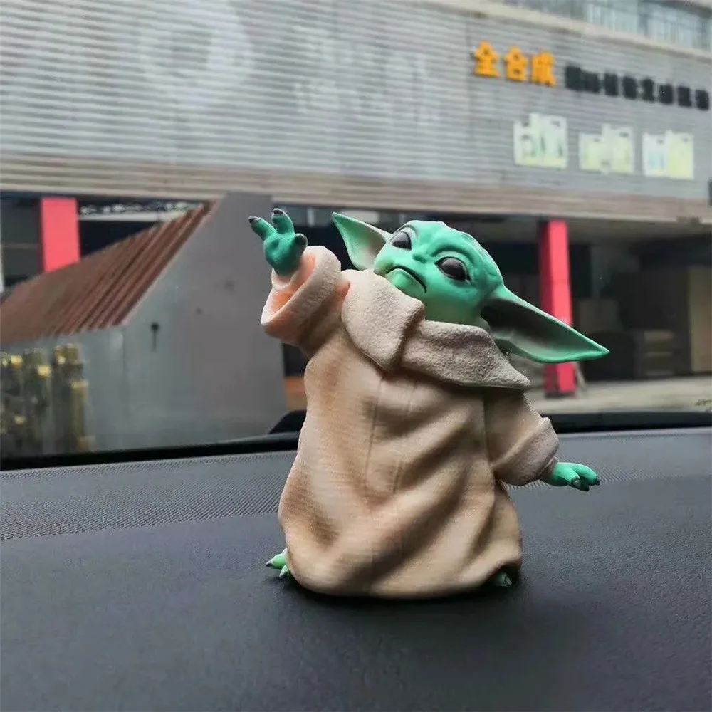 Anime Figures Yoda Baby Kawaii Cute Toys PVC Action Figurals Yoda Doll 8cm Master Hot Model Xmas Gift for Kids Yoda Figma