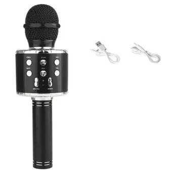 

Bluetooth Karaoke Microphone Wireless Microphone Professiona Speaker Handheld Microfone Player Singing Recorder Mic