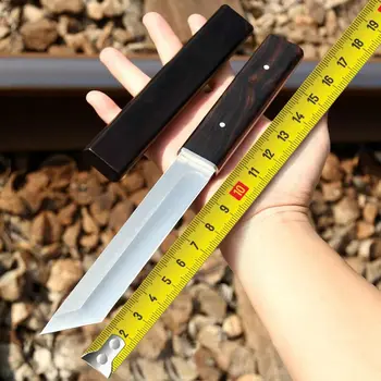 

Japanese Tactical Knives Fixed Blade Knife Survival Rescue Tools Hunting Knives Corrosion Resistance Hunting Combat Outdoor Tool