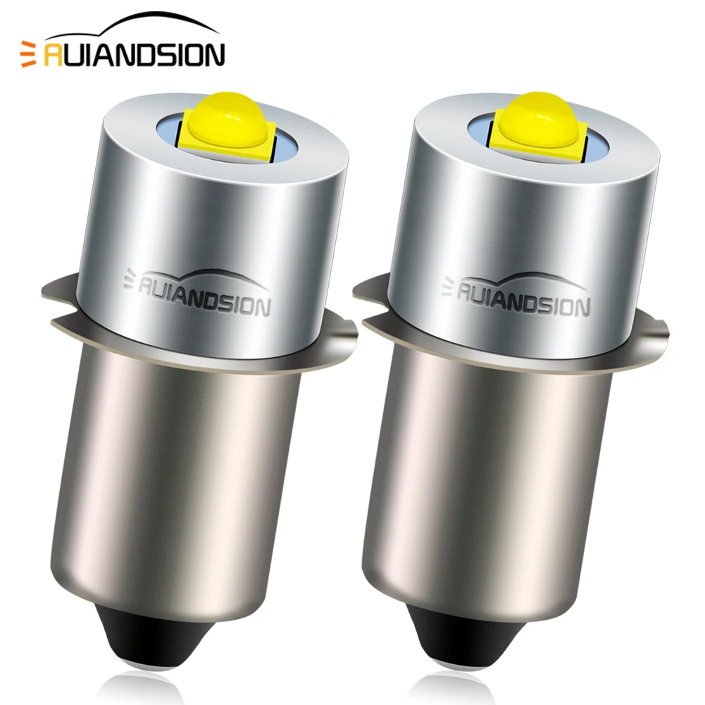 RUIANDSION 2 шт. E10 винт P13.5S PR2 Maglite Фонарик светодиодный ная лампа без полярных 6 в-24 в 9 12