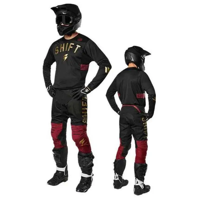 Бренд Мексика бесконечная 3 Отсутствие мотокросса Джерси и брюки ATV BMX мото набор передач мотоциклетная одежда MX Combo - Цвет: Шампанское