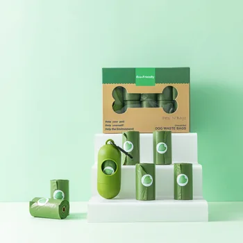 

Dog or Pet Poop Bags, Bag Dispenser, Puppy and Cat Pick and Pick Container, Copper Bag, Small Rolls, Outdoor Pet Cleaning Suppli