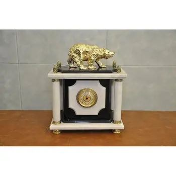 

Table clock made of marble h-030