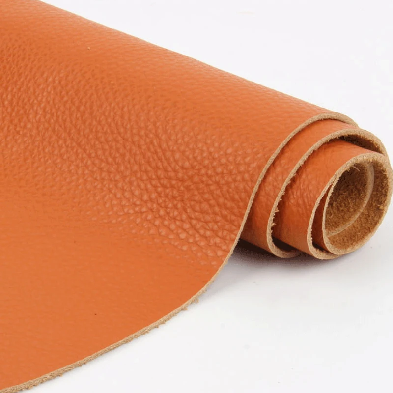 Handmade caramel colour Tanned Vegetable Piece Craft DIY Belt Butt Cowhide Leather Fabric Genuine Leather
