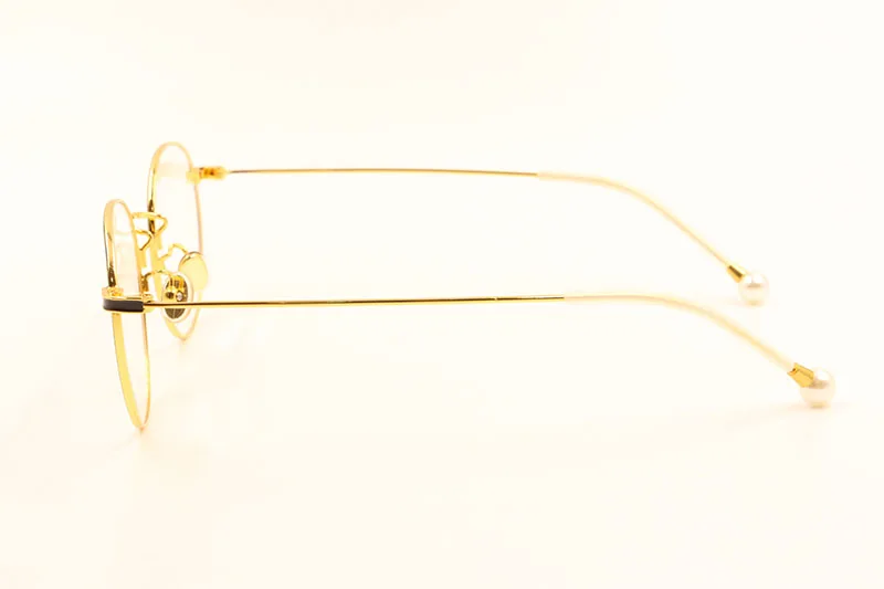 BCLEAR Titanium Glasses Frame Women Vintage Round Eyewear Classic Optical Prescription Brand Designer Eyeglasses Frame Pearl
