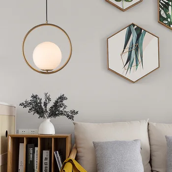 

nordic lustre pendente pendant lights crystal Home Decoration E27 Light Fixture bedroom hanging lamp