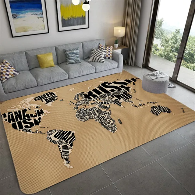 Modern Soft Area Rug Level maps for Game Traditional Asian Houses on  Islands Fantasy Land 3D Home Plush Rugs Non Slip Shaggy Carpets for Living  Room