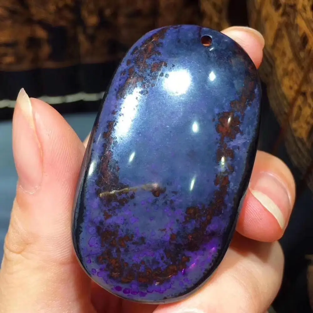 

Real Natural Sugilite Pendant Jewelry For Woman Man Energy Power Gemstone Oval Anticancer Crystal 40x28x5mm Beads Pendant AAAA