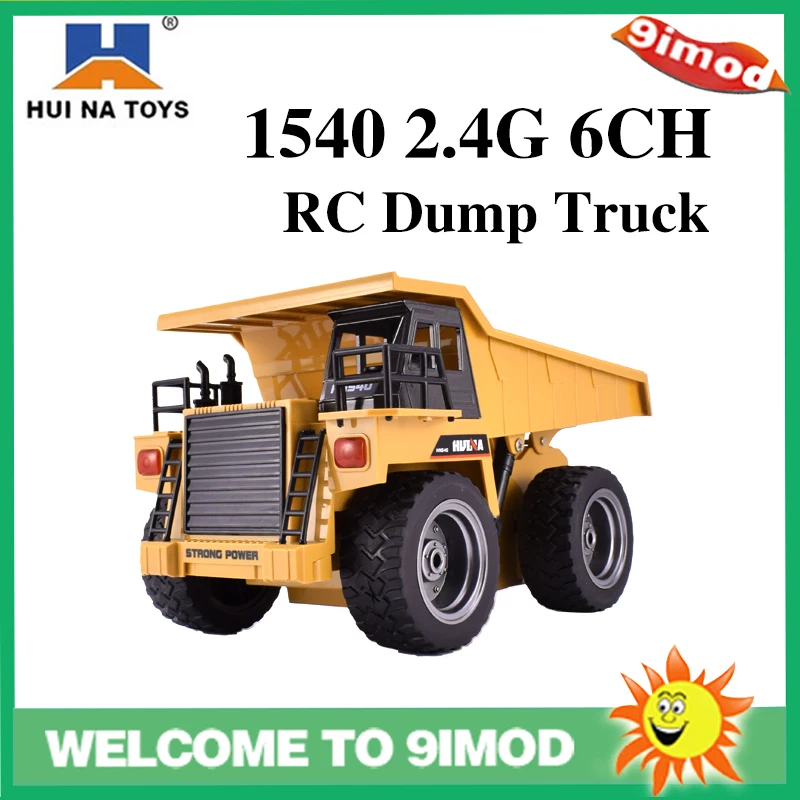 HUINA 1540 RC игрушки 1/18 2,4G 6CH самосвал с ДУ легко контролировать самосвал строительная техника автомобиль ребенок