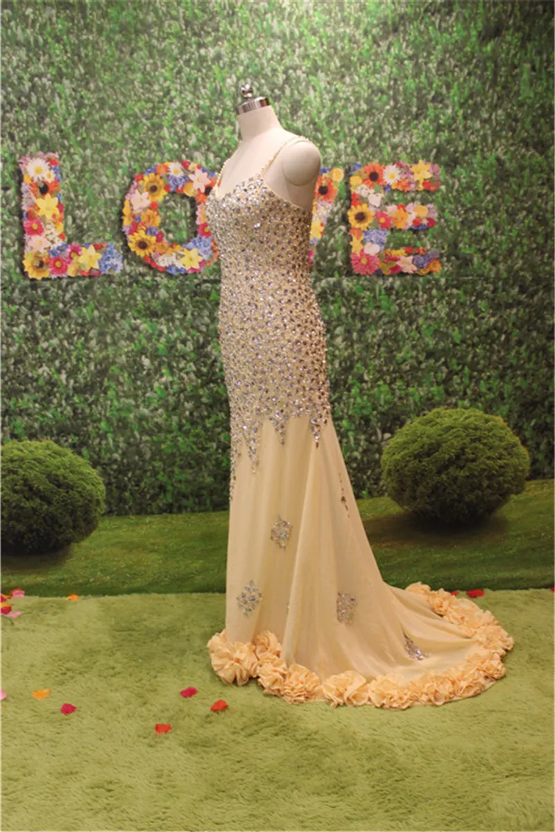 Vestidos De Festa Vestido Longo M0100 милое вечернее платье русалки с кристаллами Шикарные Длинные вечерние платья настоящий образец